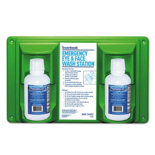 Picture of Emergency Eyewash Station, 16 Oz Bottle, 2 Bottles/station