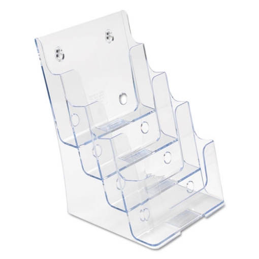 Picture of 4-Compartment Docuholder, Booklet Size, 6.88w X 6.25d X 10h, Clear