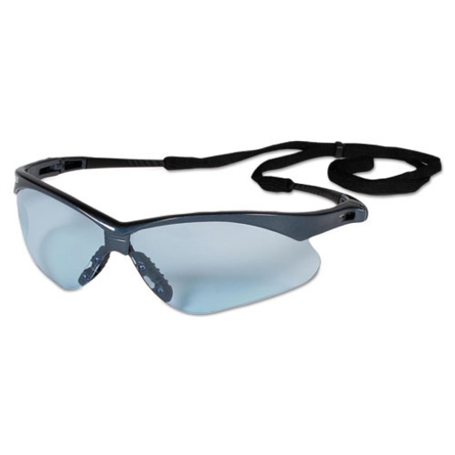 Picture of V30 Nemesis Safety Glasses, Blue Frame, Light Blue Uncoated Lens, 12/Box