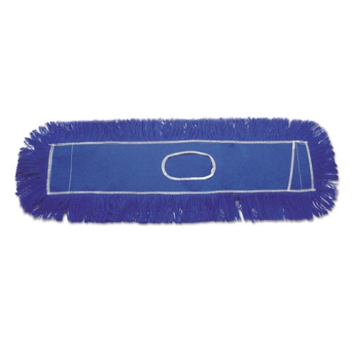 Picture of Clinger Dust Mop Head, Nylon, 36 X 5, Blue, 12/carton