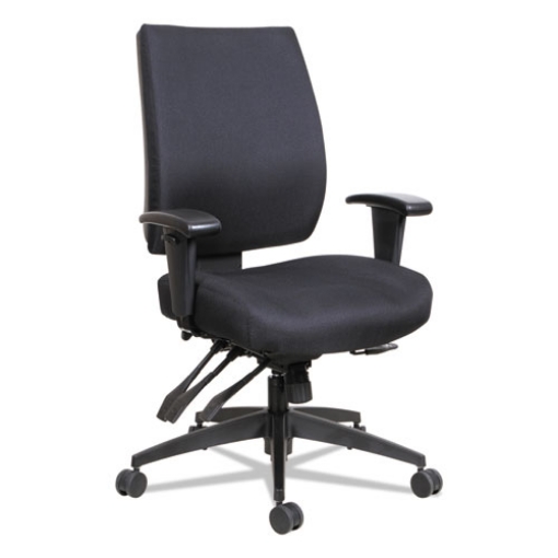 Picture of Alera Wrigley Series High Performance Mid-Back Multifunction Task Chair, Supports 275 Lb, 17.91" To 21.88" Seat Height, Black