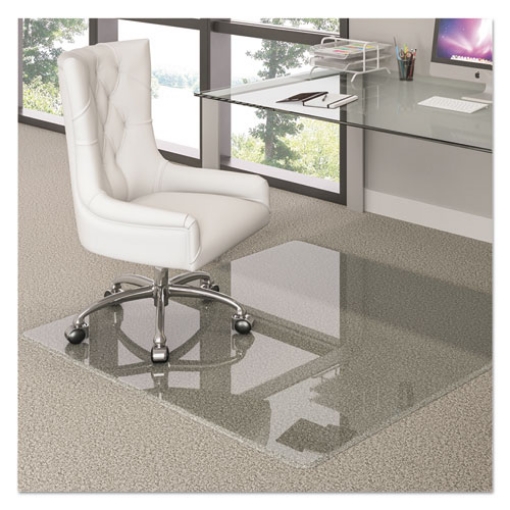 Picture of Premium Glass All Day Use Chair Mat - All Floor Types, 44 X 50, Rectangular, Clear