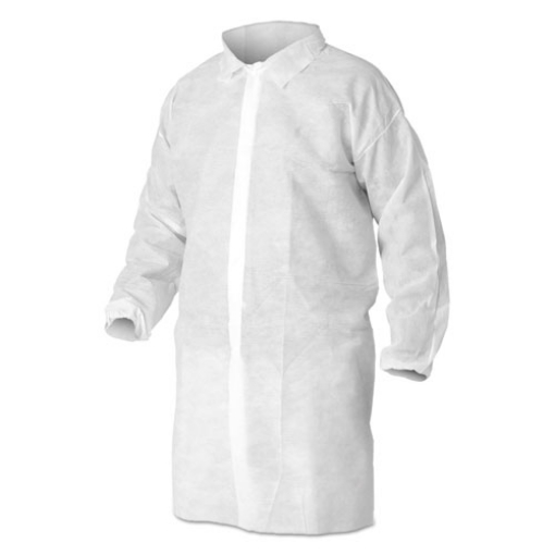 Picture of A10 Light Duty Lab Coats, X-Large, White, 50/carton