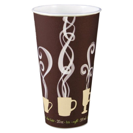 Picture of Thermoguard Insulated Paper Hot Cups, 20 Oz, Steam Print, 600/carton