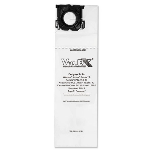 Picture of Vacuum Filter Bags Designed to Fit Allstar Javelin 12'' Series/Windsor Sensor S/S2/XP/Veramatic Plus, 100/Carton