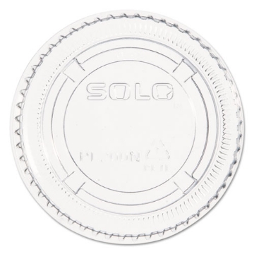 Picture of Portion/souffle Cup Lids, Pet, Fits 1.5 Oz To 2.5 Oz Cups, Clear, 2,500/carton