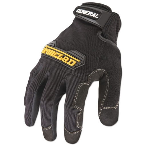 Picture of General Utility Spandex Gloves, Black, Medium, Pair