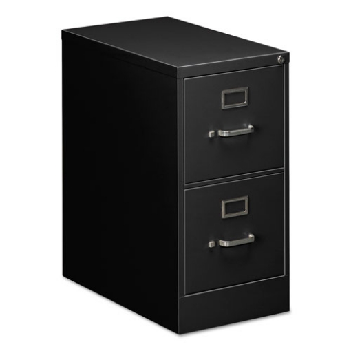 Picture of Two-Drawer Economy Vertical File, 2 Letter-Size File Drawers, Black, 15" x 25" x 28.38"