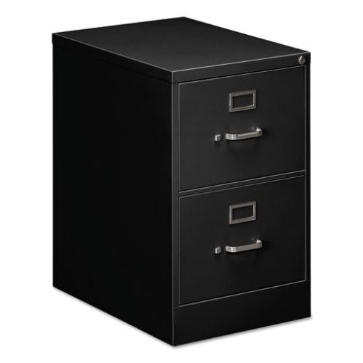 Picture of Two-Drawer Economy Vertical File, 2 Legal-Size File Drawers, Black, 18" x 25" x 28.38"