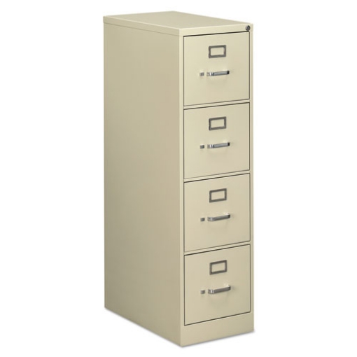 Picture of Economy Vertical File, 4 Letter-Size File Drawers, Putty, 15" X 25" X 52"