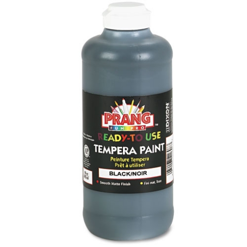 Picture of Ready-To-Use Tempera Paint, Black, 16 Oz Dispenser-Cap Bottle