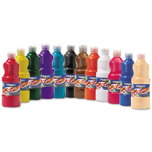 Picture of Ready-To-Use Tempera Paint, 12 Assorted Colors, 16 Oz Bottle, 12/pack