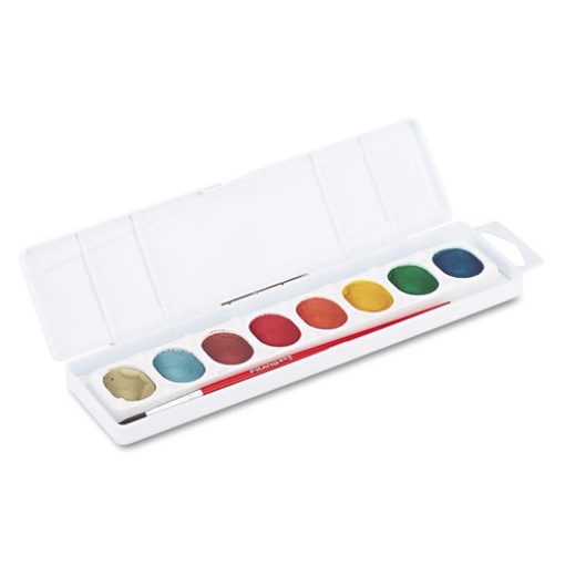 Picture of Metallic Washable Watercolors, 8 Assorted Metallic Colors, Palette Tray