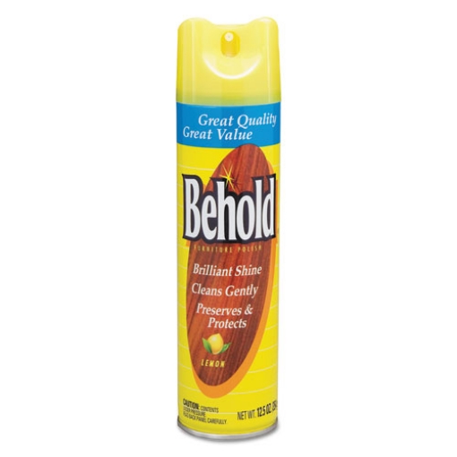 Picture of Behold Furniture Polish, Lemon, 12.5 Oz Aerosol Spray, 6/carton