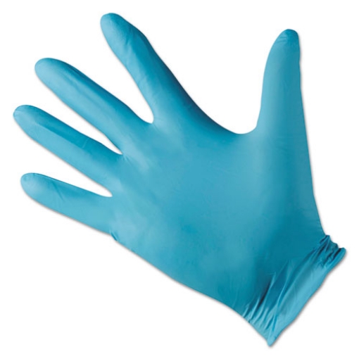 Picture of G10 Blue Nitrile Gloves, Blue, 242 Mm Length, Medium/size 8, 10/carton