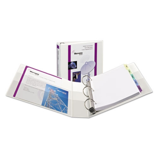 Picture of Heavy-Duty View Binder With Durahinge, One Touch Ezd Rings/extra-Wide Cover, 3 Ring, 1.5" Capacity, 11 X 8.5, White, (1319)