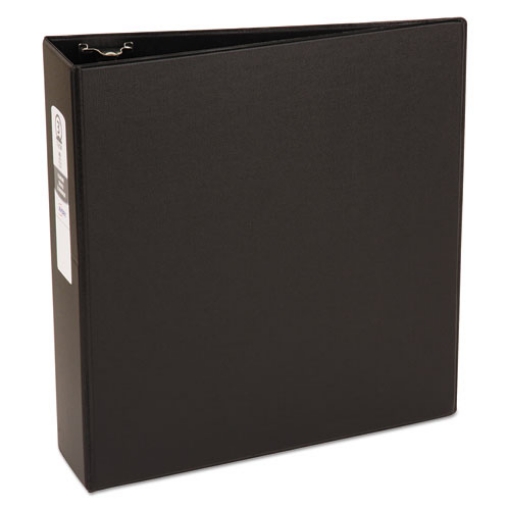 Picture of Economy Non-View Binder With Round Rings, 3 Rings, 3" Capacity, 11 X 8.5, Black, (3602)