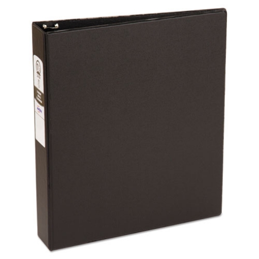 Picture of Economy Non-View Binder With Round Rings, 3 Rings, 1.5" Capacity, 11 X 8.5, Black, (3401)