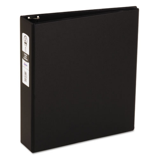 Picture of Economy Non-View Binder With Round Rings, 3 Rings, 2" Capacity, 11 X 8.5, Black, (3501)