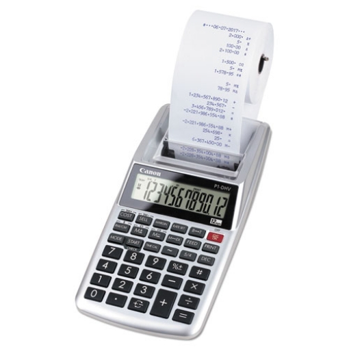 Picture of P1-Dhv 12-Digit Palm Printing Calculator, Purple Print, 2 Lines/sec