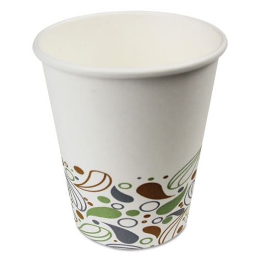 Picture of Deerfield Printed Paper Hot Cups, 8 oz, 50 Cups/Sleeve, 20 Sleeves/Carton