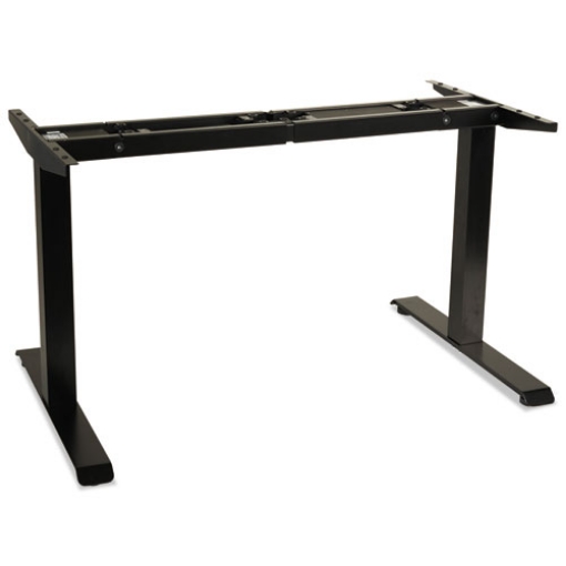 Picture of AdaptivErgo Sit-Stand Two-Stage Electric Height-Adjustable Table Base, 48.06" x 24.35" x 27.5" to 47.2", Black