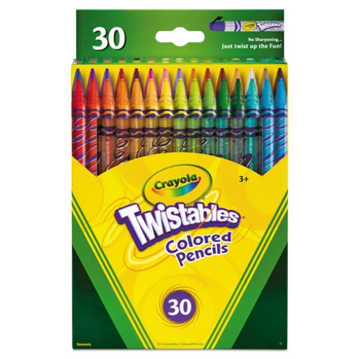 Picture of Twistables Colored Pencils, 2 mm, 2B, Assorted Lead and Barrel Colors, 30/Pack