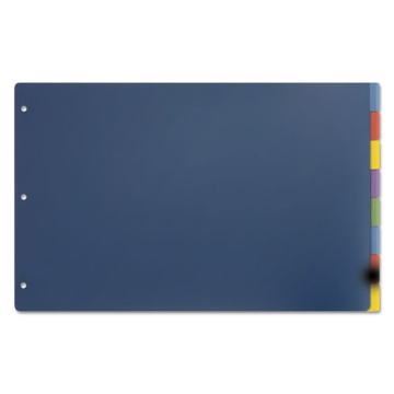 Picture of Tabloid-Size Poly Index Divider, 8-Tab, 11 X 17, Assorted, 1 Set