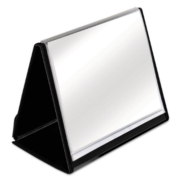 Picture of Showfile Horizontal Display Easel, 20 Letter-Size Sleeves, Black