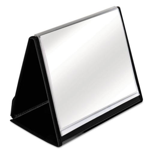 Picture of Showfile Horizontal Display Easel, 20 Letter-Size Sleeves, Black