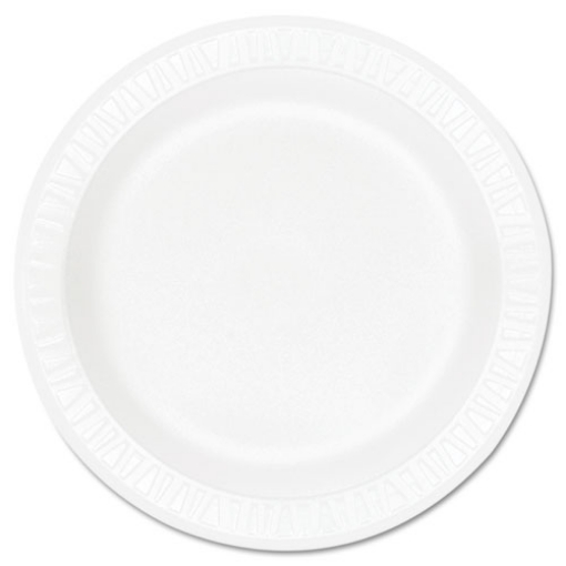 Picture of Concorde Foam Plate, 9" Dia, White, 125/pack, 4 Packs/carton