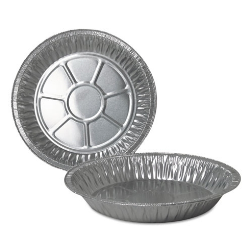 Picture of Aluminum Pie Pans, Deep, 32.7 Oz, 9" Diameter X 1.31", Silver, 500/carton