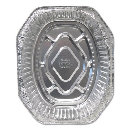 Picture of Aluminum Roaster Pans, Extra-Large Oval, 230 Oz, 18.5 X 14 X 3.38, Silver, 100/carton