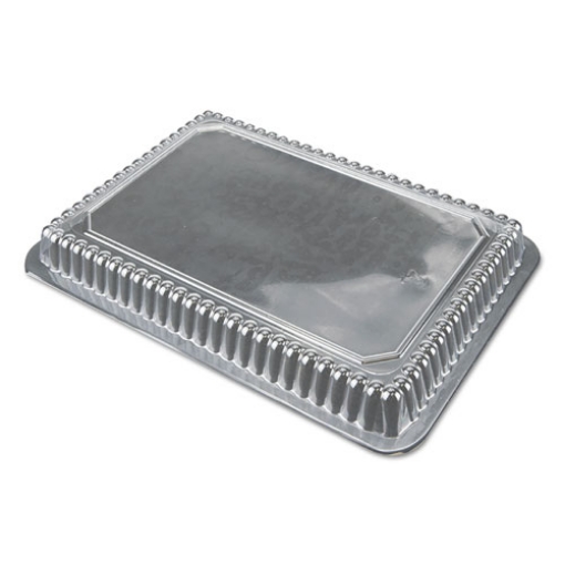 Picture of Dome Lids for 1.5 lb, 2 lb and 2.25 lb Oblong Containers, 7.94 x 5.44, Clear, Plastic, 500/Carton