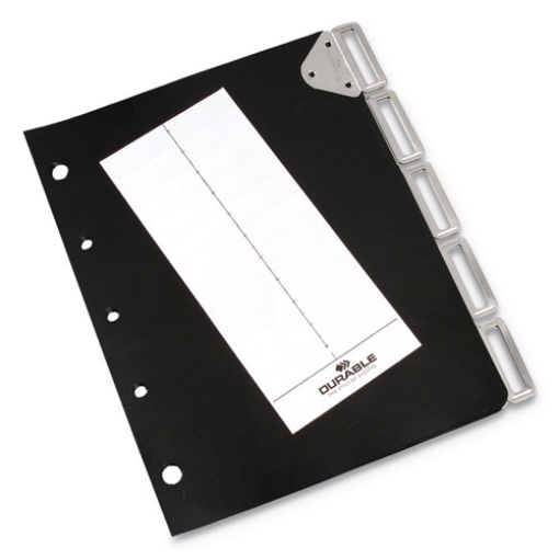 Picture of Catalog Rack Index, 5 Sections, Black