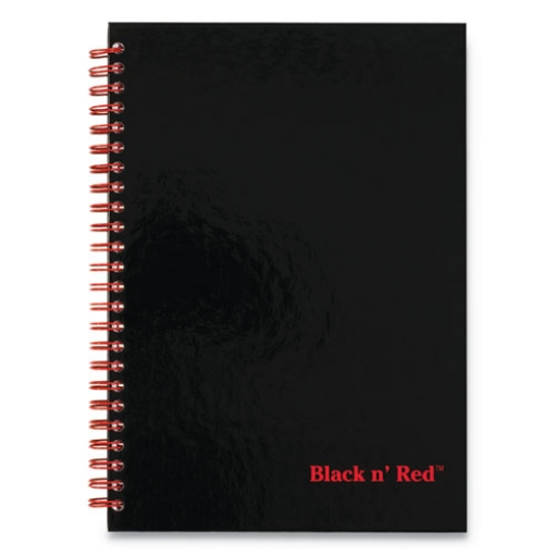 Picture of Hardcover Twinwire Notebooks, SCRIBZEE Compatible, 1-Subject, Wide/Legal Rule, Black Cover, (70) 9.88 x 6.88 Sheets