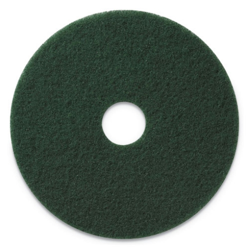 Picture of Scrubbing Pads, 14" Diameter, Green, 5/carton