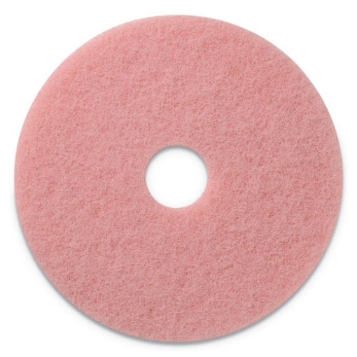 Picture of Remover Burnishing Pads, 27" Diameter, Pink, 2/carton