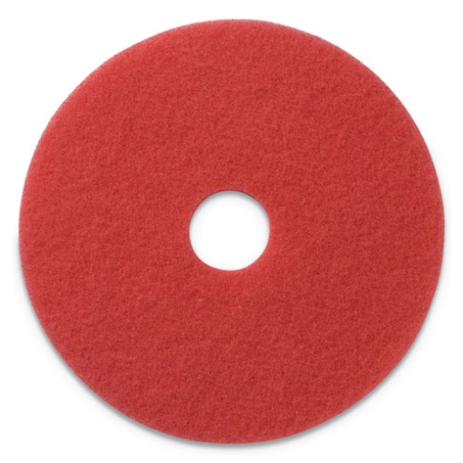 Picture of Buffing Pads, 13" Diameter, Red, 5/carton