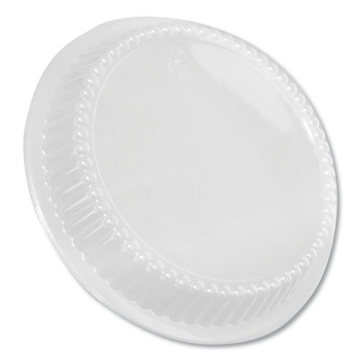 Picture of Dome Lids for 8" Round Containers, 8" Diameter x 1.56"h, Clear, Plastic, 500/Carton