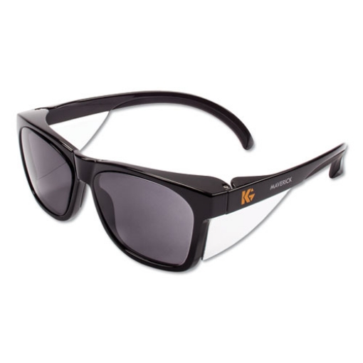 Picture of MAVERICK SAFETY GLASSES, BLACK, POLYCARBONATE FRAME, SMOKE LENS, 12/BOX