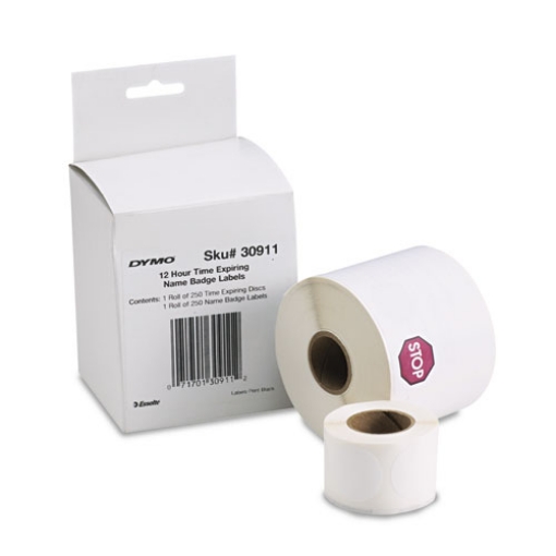 Picture of Visitor Management Time-Expiring Name Badges, Adhesive, 2.25" x 4", 250 Labels/Box