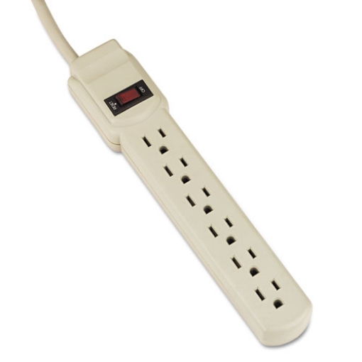 Picture of POWER STRIP, 6 OUTLETS, 4 FT CORD, IVORY