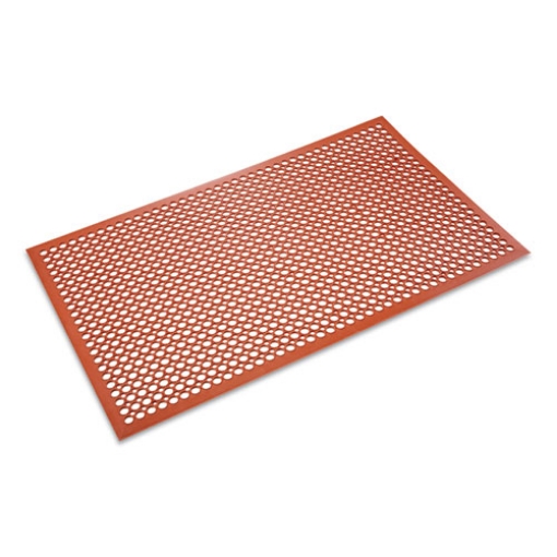 Picture of Safewalk-Light Heavy-Duty Anti-Fatigue Mat, Rubber, 36 X 60, Terra Cotta