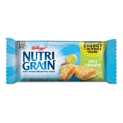 Picture of Nutri-Grain Soft Baked Breakfast Bars, Apple-Cinnamon, Indv Wrapped 1.3 Oz Bar, 16/box