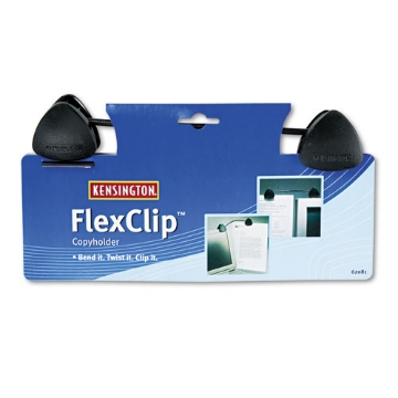 Picture of Flexclip Gooseneck Copyholder, Monitor/laptop Mount, Plastic, Black