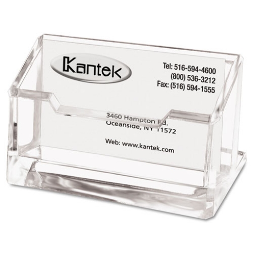 Picture of Acrylic Business Card Holder, Holds 80 Cards, 4 X 1.88 X 2, Clear