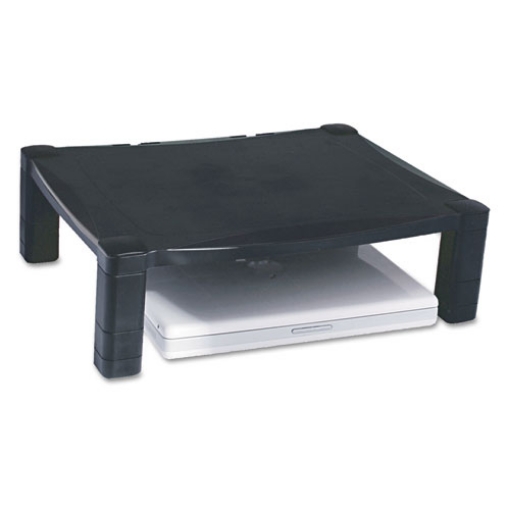 Picture of Single-Level Monitor Stand, 17" X 13.25" X 3" To 6.5", Black, Supports 50 Lbs