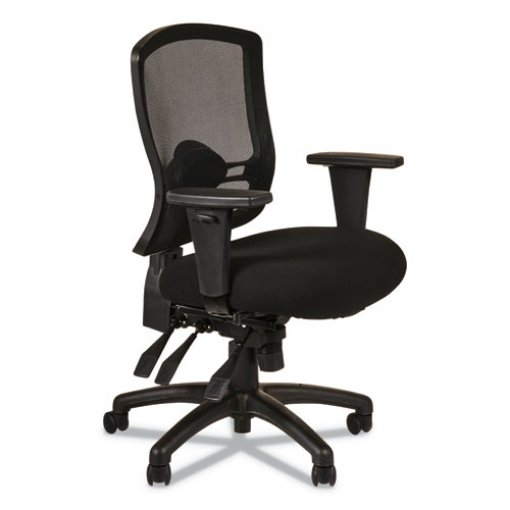 Picture of Alera Etros Series Mid-Back Multifunction With Seat Slide Chair, Supports Up To 275 Lb, 17.83" To 21.45" Seat Height, Black