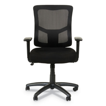 Picture of Alera Elusion Ii Series Mesh Mid-Back Swivel/tilt Chair, Adjustable Arms, Supports 275lb, 17.51" To 21.06" Seat Height, Black